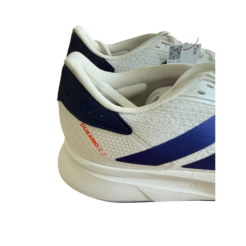Adidas Duramo SL2 Running Shoes White Blue Men 9 Athletic Sneakers NWT